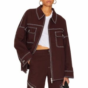 NWTS BY.DYLN Vaeda Jacket in Plum XS